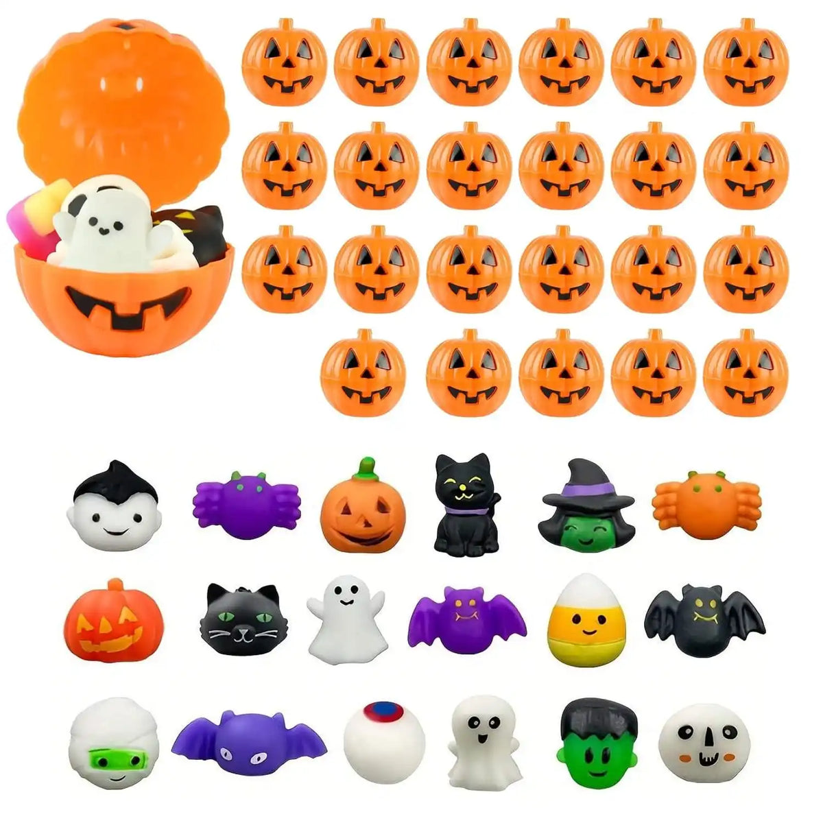 Halloween Mochi Squishies with Pumpkin Cases – photo 1 of 15