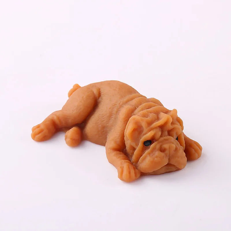 Sleepy Dog Squishy: Cute Squeeze Stress Relief Toy